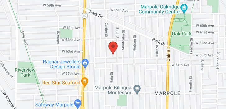 map of 1383 W 64TH AVENUE